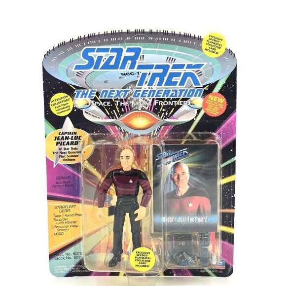 Playmates Toys Other - Star Trek The Next Generation Captain Jean-Luc Picard Playmates 1993 Vintage